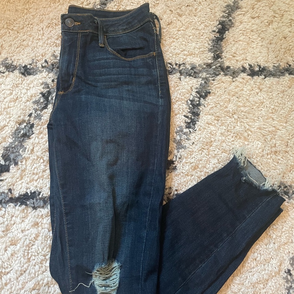 size 28 just black jeans